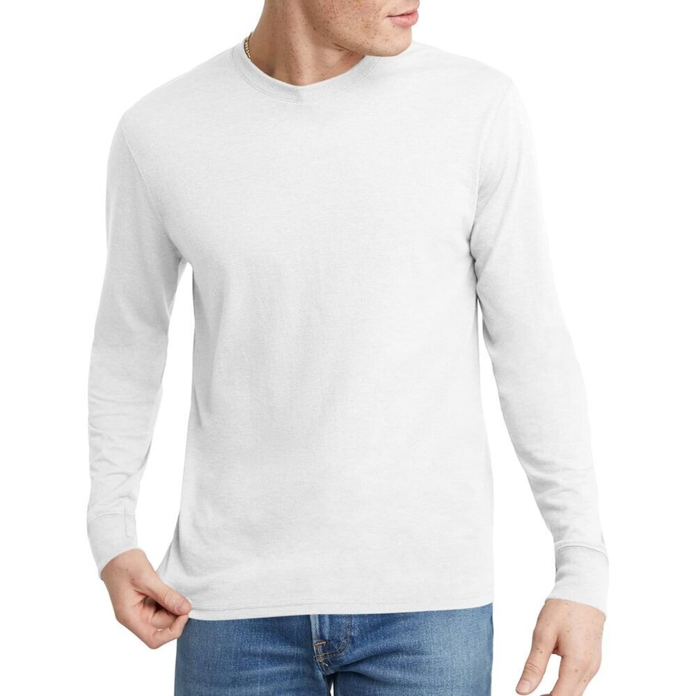 Men's Originals Long Sleeve T-Shirt, Lightweight Tri-Blend Jersey Tee for Men, A